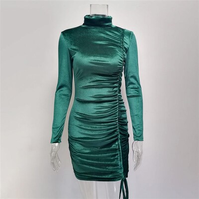 Beautiful Bodycon Dress Ruched Wide Application Lightweight