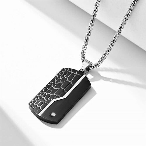 Mens fashion stainless steel room light sand black pendant