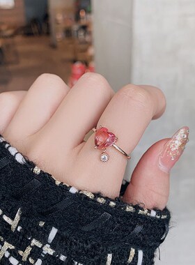 New Delicate Zircon Rings Micro-inlaid Crystal Elegant Flowe