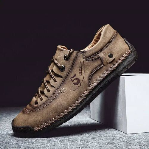 New Men Leather Casual Shoes Outdoor Comfortable High Qualit