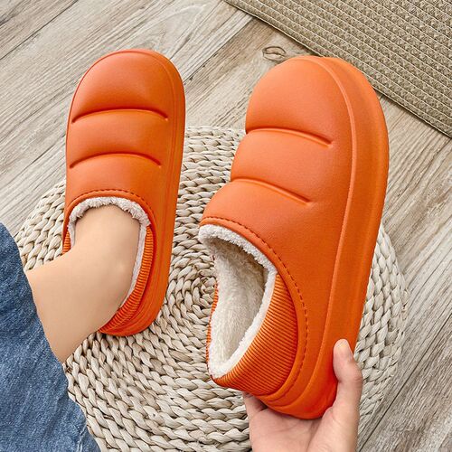 Waterproof Cotton Slippers Womens Bag And Warm Home Indoor