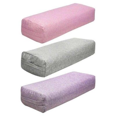 Yoga Bolster Pillow Easy to Clean Removable Cover