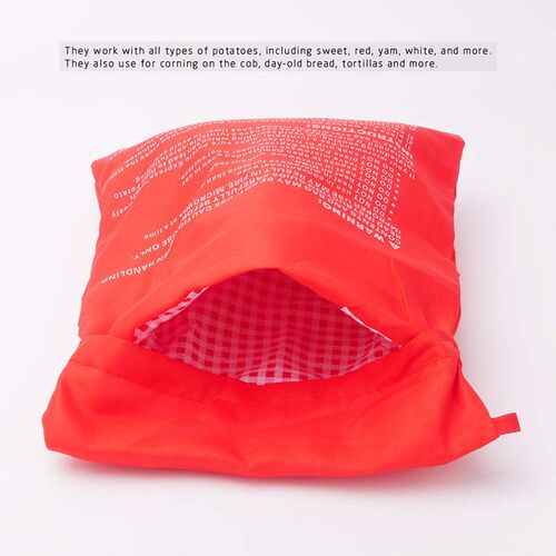 3/2/1Pcs Kitchen Microwave Baking Potato Bag Reusable Microw