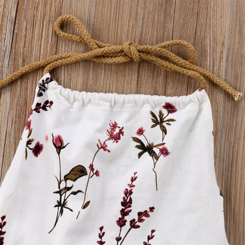Citgeett Summer Newborn Kids Baby Girl Flower Halter Sleevel