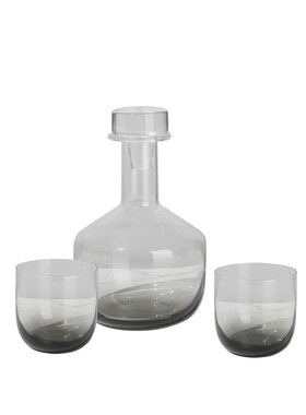 现代样板间钉帽渐变玻璃酒具装售楼处客厅餐桌吧台酒柜装饰摆件