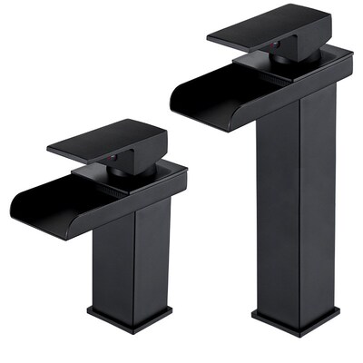 Black Copper Core Hot and Cold Wash Basin Faucet Washbasin B