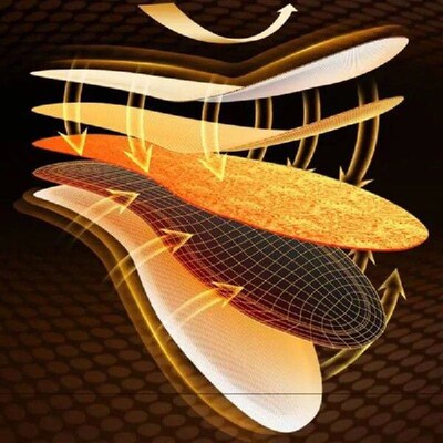 Heated Insoles Shoes Sole Mesh Deodorant Breathable Cushion