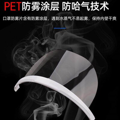 Transparent masks, made of eco-friendly and hygienic plastic