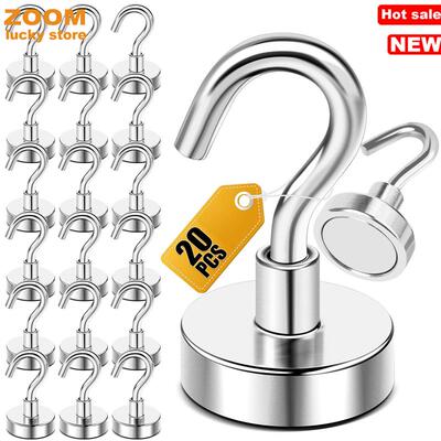 20 Pack Magnetic Hooks,Magnets Refrigerator Fridge Hanging