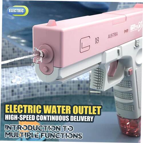 Water Gun Electric Glock Pistol Shooting Toy Full Automatic
