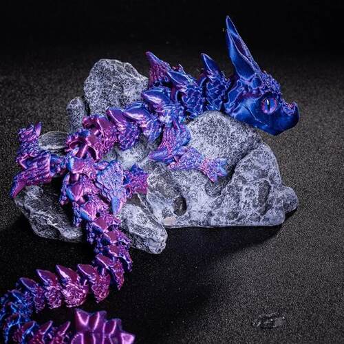3D Printed Dragon Funny Toys Multi Joint Rotatable Stereosco