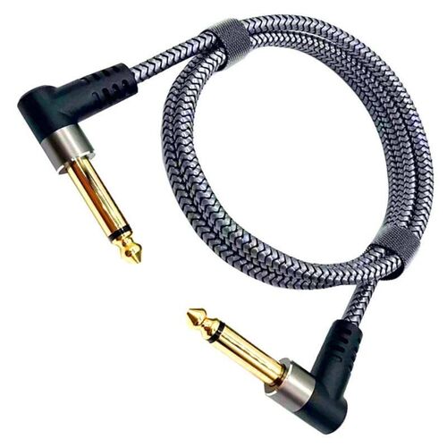 Guitar Patches Cables Right Angle Nylon Braided Sound Cable