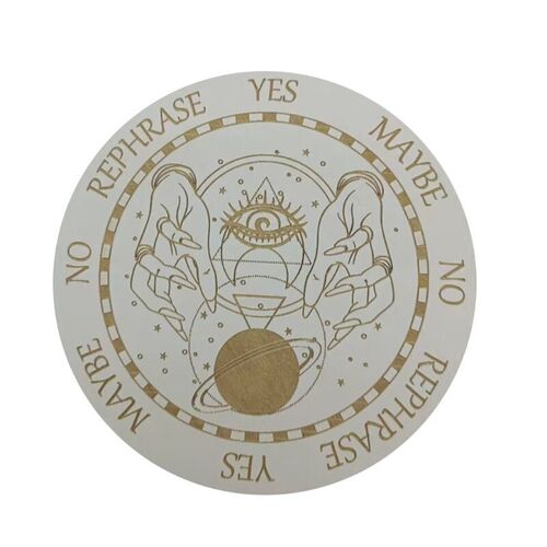 Round Divination Metaphysical Message Board Wooden-Bo