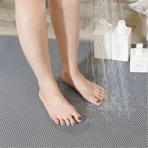 Hollow Non-slip Drainage Floor Mat Bathroom Damp Area Door S