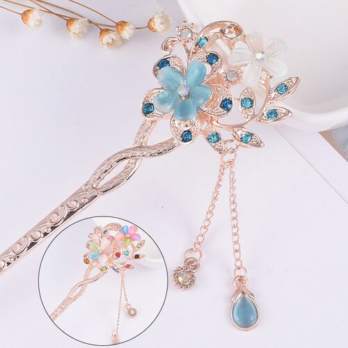Vintage Chinese Traditional Flower Hairpin Classic Hair  Ele