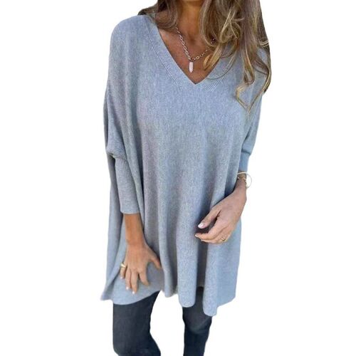 2025 Independent Station Long Sleeve Knitted V-neck Loose Lo