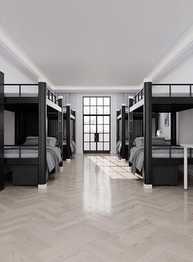 上下铺铁铁架床铁学生36121舍员工双层上下床架子公寓艺床工地高