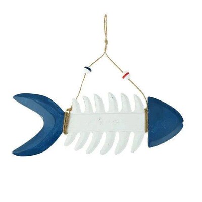 30cm WELCOME Fish Skeleton Fish Nautical Wall Hanging