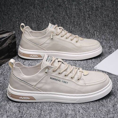 Mens Thin Shoes 2025 Breathable White Shoes  1 Slip-on Boar