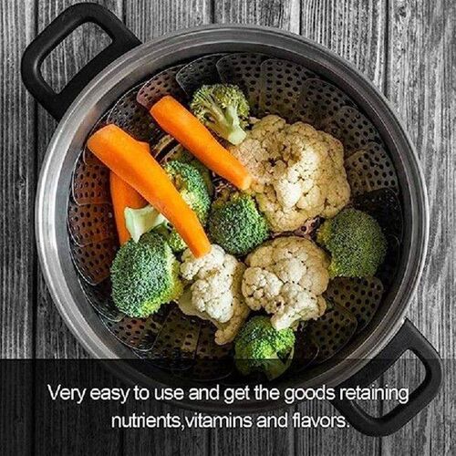 Vegetable Steamer Basket Folding Expandable Steamers Basket