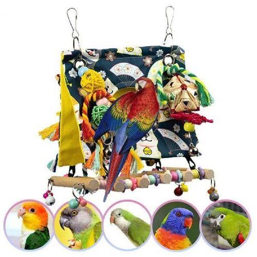 Stimulating Toy for Pet Birds Colorful Bird Nest for