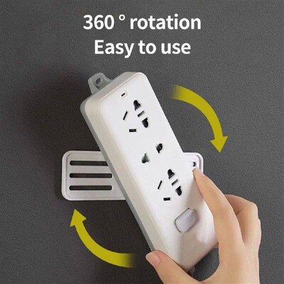 Power Strip Fixer  Convenient Home Office Adhesive Socket