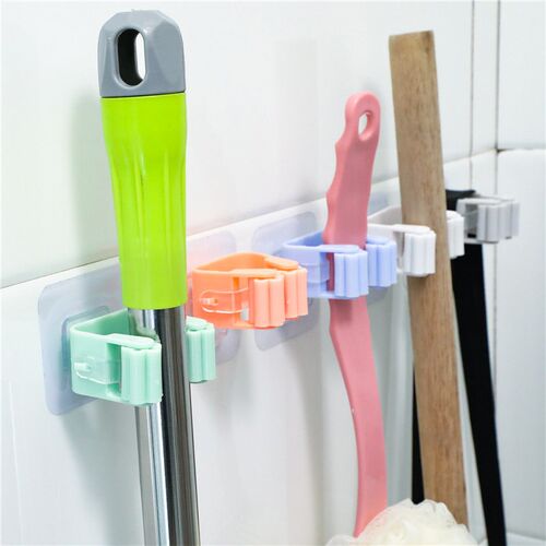 Wall Mounted Mop Organizer Holder Brush Broom Hanger Home St
