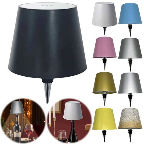 2-1PCS Wireless Wine Bottle Lamp LED Bottle Light Portable T
