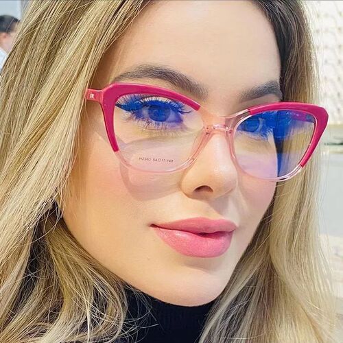 Gradient Color Fashion Tr90 Anti Blue Light Blocking Cat Eye