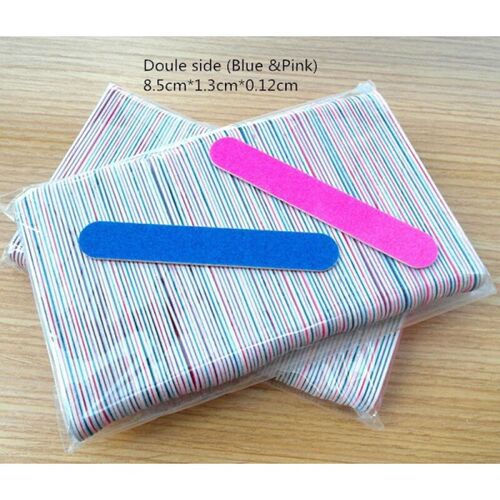 100pcs Professional Nail Files/Sandpaper Buffers Slim