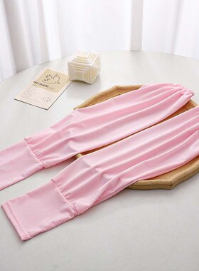 New Solid Color Ice Silk Sunscreen Sleeves Womens Summer Th