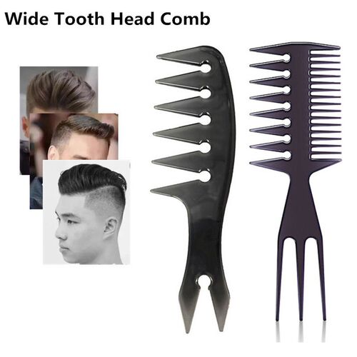 1Pcs Mens Oil Head Comb Back Wide Tooth Comb Hair Styling S
