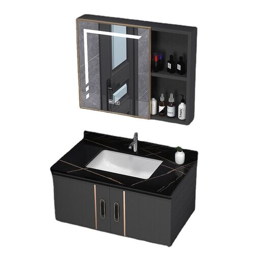 Rock Board Countertop Space Aluminum Bathroom Cabinet Combin