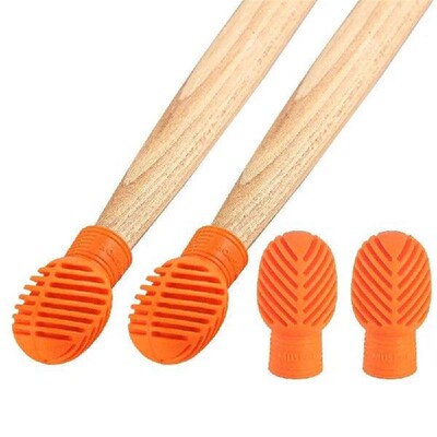 2Pcs Silicone Drumstick Practice Tips Silent Mute Drum