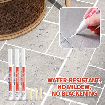 Grout Pen Waterproof Tile Marker Wall Seam Pen, for Tiles Fl