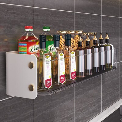 Luxurious Kitchen Organizer Spice Storage Rack Punch Free Se