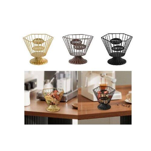 Iron Coffee Capsule Holder Coffee Pod Storage Rack for