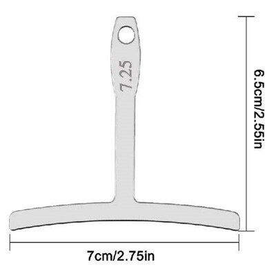 9Pcs Guitar Under String Radius Gauge Steel Guitar Builder