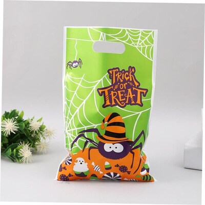 24Carry party gift bags Colorful Halloween gift plastic bags