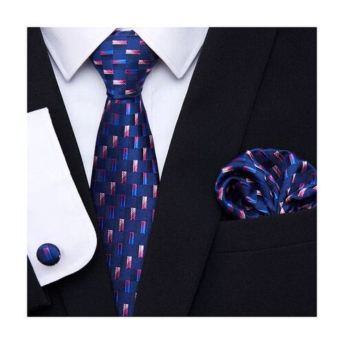 Jacquard Newest design Festive Present Tie Handkerchief Cuff