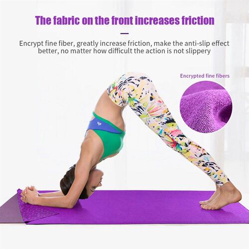 185x82cm Polyester Yoga Mat Cover Towel Anti Skid Pilates In