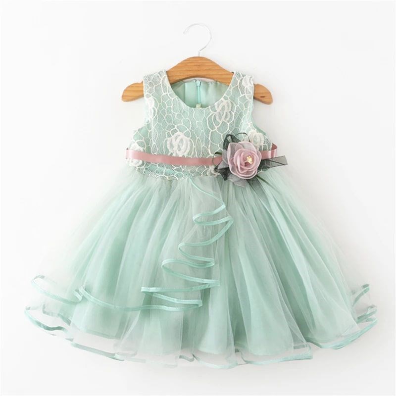 Baby Girls Dress Casual Costume Kids Dresses For Girls Flowe图片