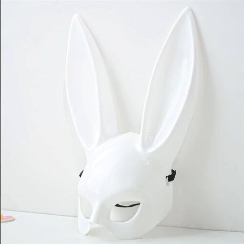 Black White Rabbit Mask Halloween Party Decoration Party