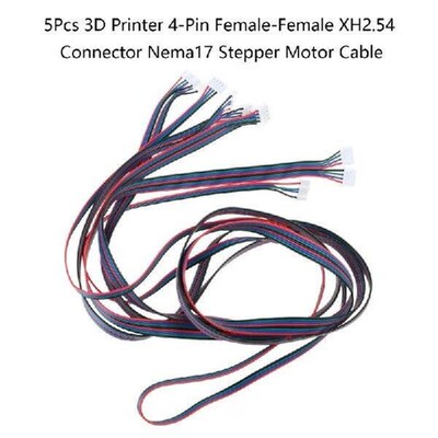 1m Stepper Motor Cables XH2.54 4Pin to 4Pin Female White