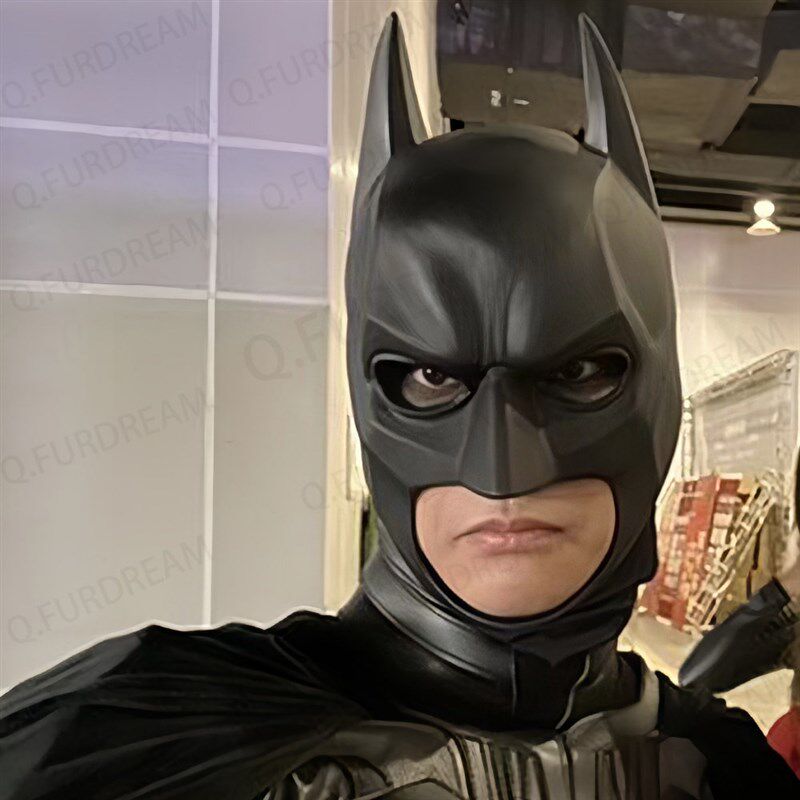 Bat Full Face Mask Full Head Latex Dark Knight Cosplay Headg图片