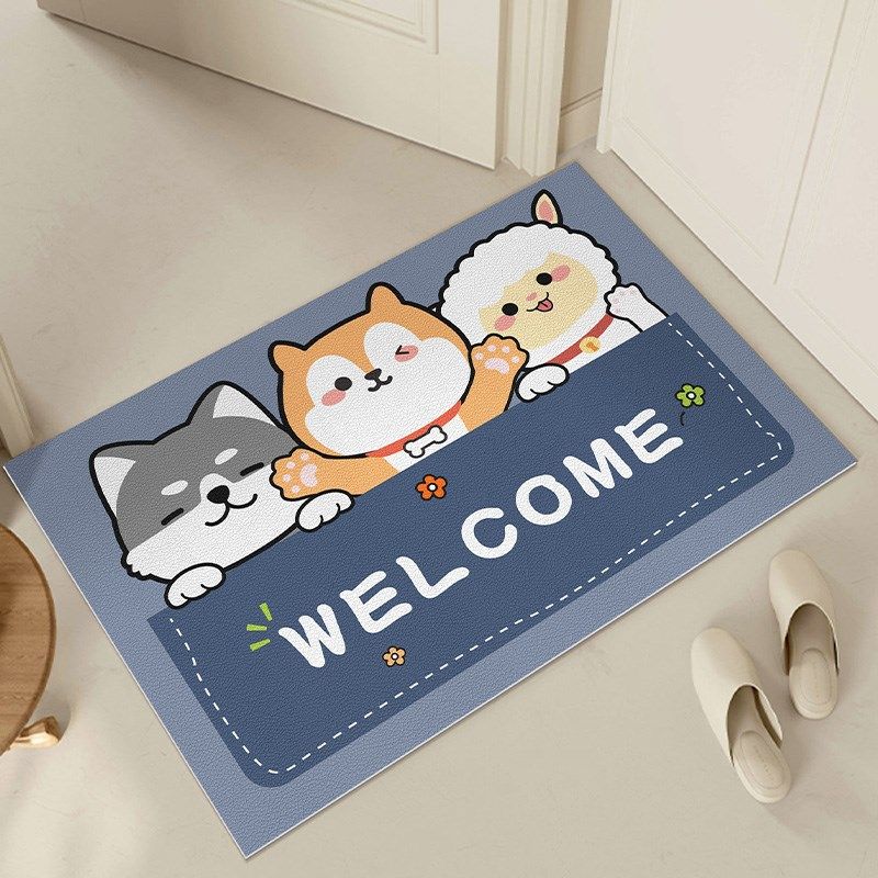 卡通地垫入户门垫耐磨防滑可擦免洗家用进门门口定制玄关地毯定制,居家布艺,入户地垫,淘宝优惠券,粉丝福利购,淘宝优惠卷