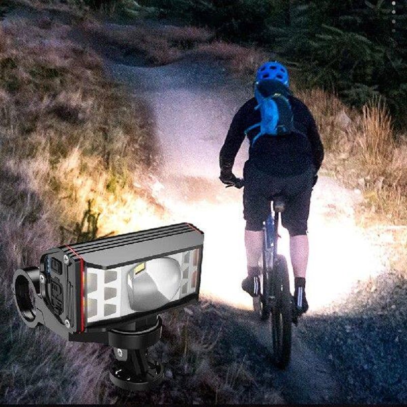 1800LM LED Bike Handlebar Flashlight USB Rechargeable图片
