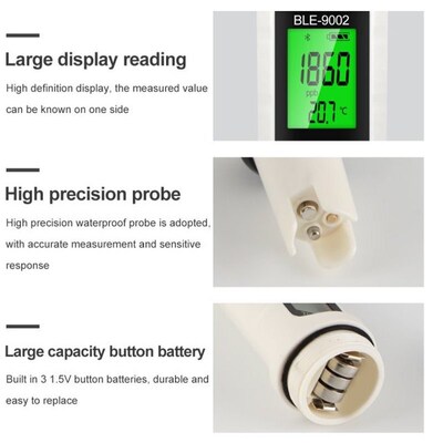 2022 Digital H2 Meter Temp & Hydrogen-rich Tester 0-2990