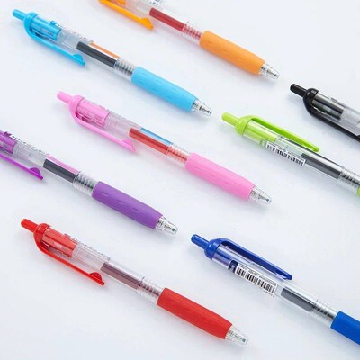8 pc Color Gel Pens 0.5mm Quick dry Press Hand Painted Needl