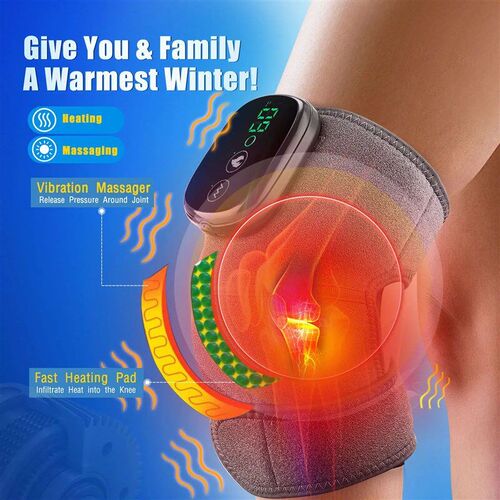 Eletric Heating Knee Massage Device Vibration Knee Pads for